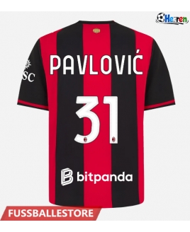Günstige AC Milan Strahinja Pavlovic #31 Heimtrikot 2026-27 Kurzarm